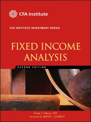 cover image of Fixed Income Analysis